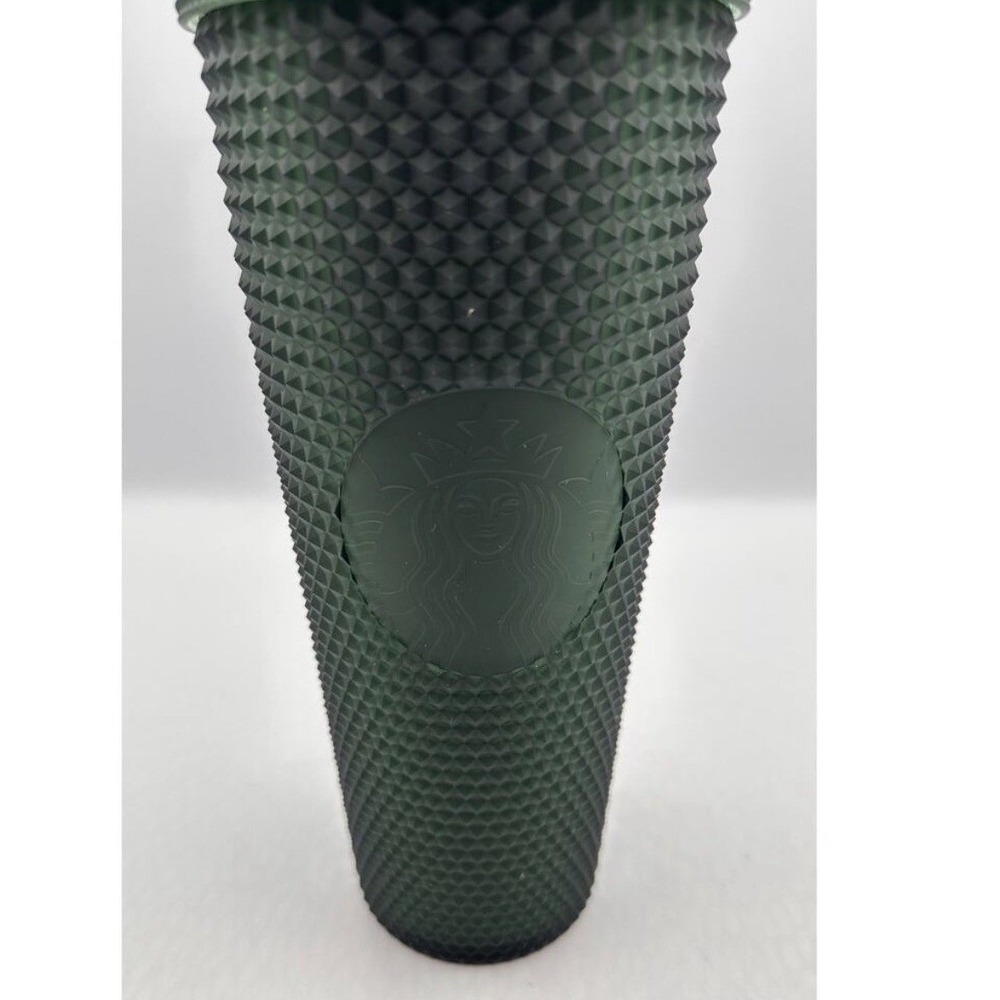 Starbucks Dark Green Matte Studded Venti Tumbler 24oz Cold Cup RELEASED 2022